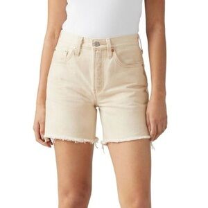 Levi’s Women's 501 Mid Thigh Beige Denim Shorts